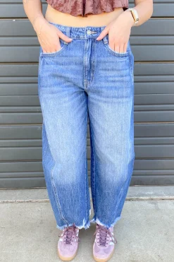 Nectar Premium Denim: The Rocky Distressed Barrel Jeans