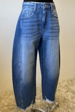 Nectar Premium Denim: The Rocky Distressed Barrel Jeans