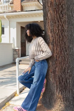 Nectar Premium Denim: The Hazel Distressed Wide Leg Jeans
