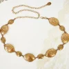 Oval Metallic Conch Belt