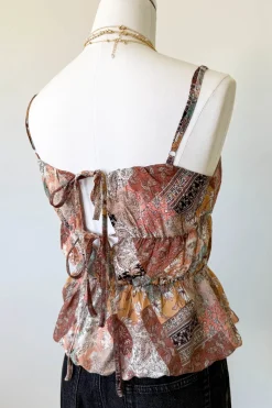 Patchwork Bubble Cami Top