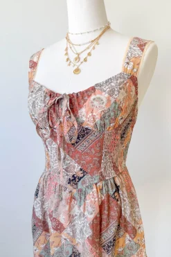 Patchwork Print Mini Dress