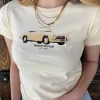 Peach Pitt Long Loose Graphic Baby Tee
