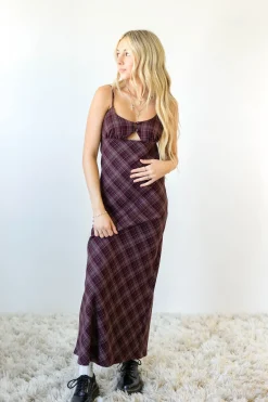 Plaid Maxi Dress