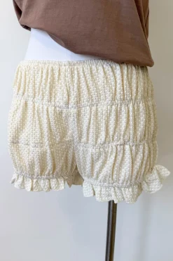 Plaid Stretch Lace Bloomer Shorts