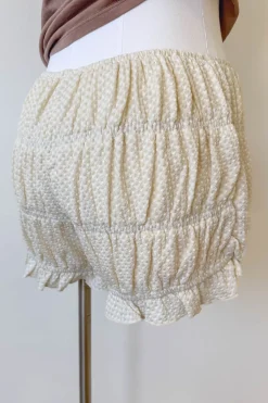 Plaid Stretch Lace Bloomer Shorts
