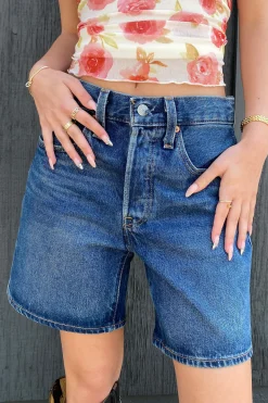 Pleased To Meet You 501 Orignal Mom Shorts by Levi's