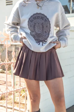Pleated Mini Skirt
