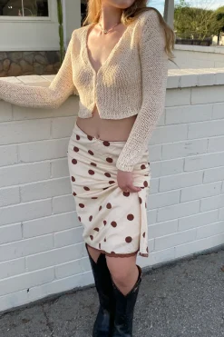 Polka Dot Midi Skirt