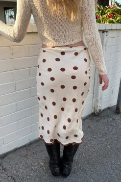 Polka Dot Midi Skirt