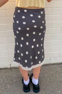 Polka Dot Midi Skirt