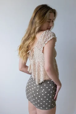 Polka Dot Mini Skort