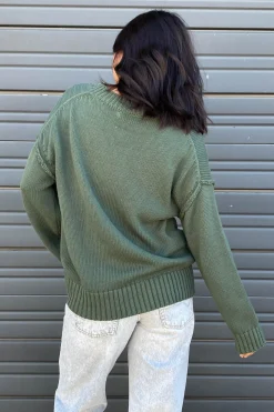 Reverse Stitch Knit Sweater