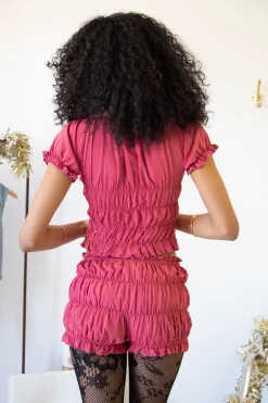 Ruched Bloomer Shorts