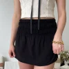 Ruched Mini Skirt