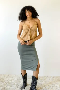 Ruffled Babydoll Top