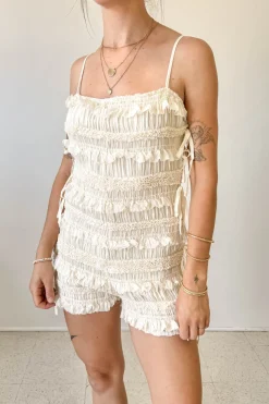 Ruffled Cami Romper