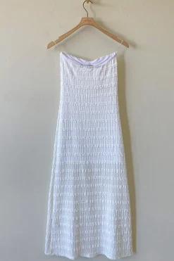 Ruffled Strapless Maxi Dress