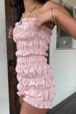 Ruffled Strapless Romper