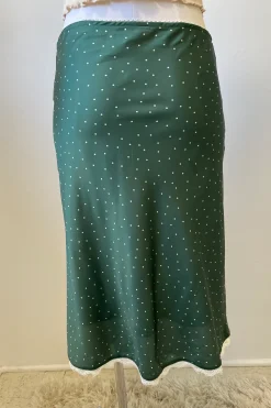 Satin Midi Skirt