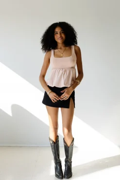 Sleeveless Bubble Babydoll Top