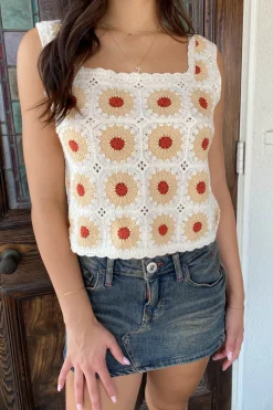 Sleeveless Crochet Top