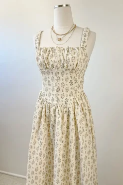 Sleeveless Floral Midi Dress