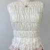Sleeveless Stretch Lace Top