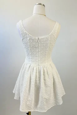 Sleeveless Textured Mini Dress