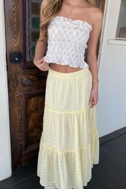 Smocked Floral Tube Top