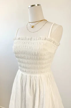 Smocked Mini Cami Dress