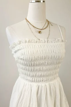 Smocked Mini Cami Dress