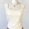 Stretch Lace Babydoll Top