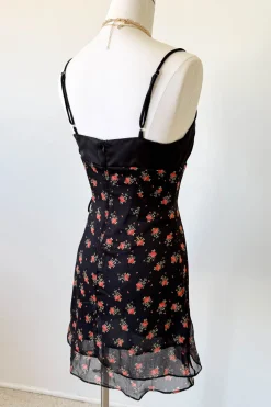 Stretch Lace Mini Wrap Dress