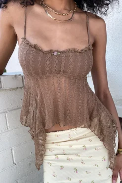 Stretch Lace Wrap Top