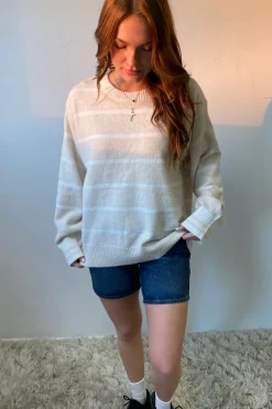 Striped Knit Sweater