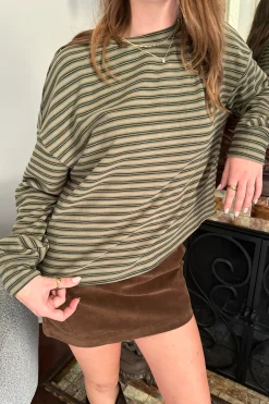 Striped Long Sleeve Top
