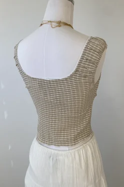 Striped Sleeveless Top