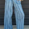 Striped Wide Leg Pants