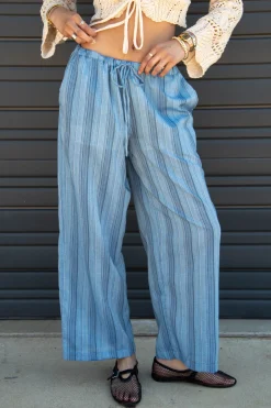 Striped Wide Leg Pants