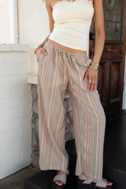 Striped Wide Leg Pants