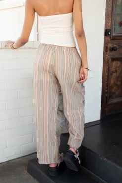 Striped Wide Leg Pants