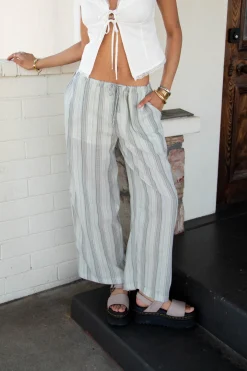 Striped Wide Leg Pants