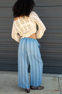 Striped Wide Leg Pants