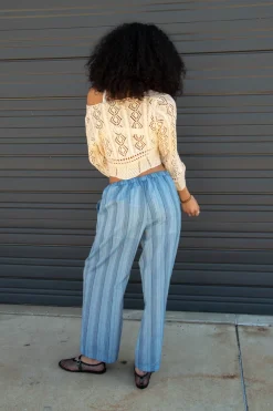 Striped Wide Leg Pants