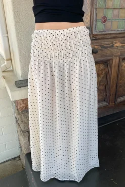 Swiss Dot Maxi Skirt