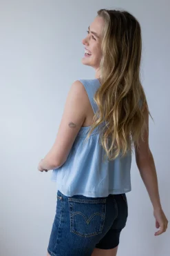 Tie Front Babydoll Tank