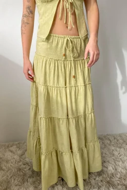 Tiered Maxi Skirt