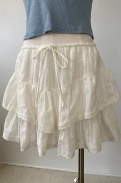 Tiered Ruffle Mini Skort