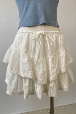 Tiered Ruffle Mini Skort